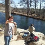 Catching Rainbow Trout at the River Terrace Property